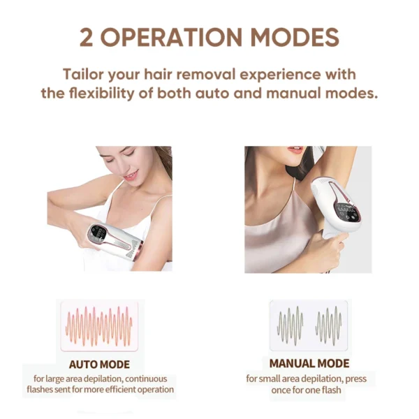 Cooling Laser Epilator for Women Men 999900 Flash Touch lPL Hair Remover for Ladies 2 Options Bikini Trimmer 5