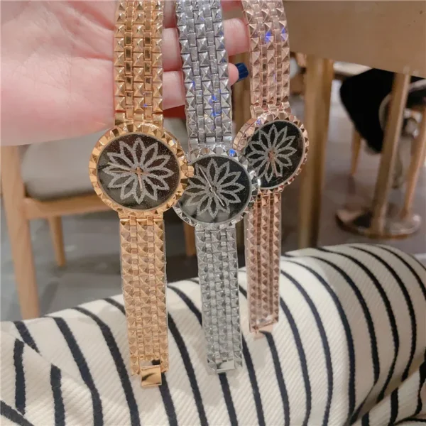 Women Luxury Brand Watch Elegant Ladies Watches Gold Clock Wrist Watches For Women