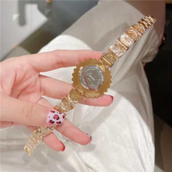 Fashion Women Luxury Diamond Watches Bracelet Ladies Quartz Watch Gold Womens Wristwatch Shiny Crystal Reloj Mujer 4